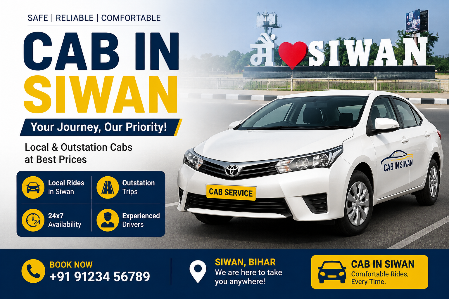 Cab in Siwan | Best Cab Service & Cab Booking in Siwan