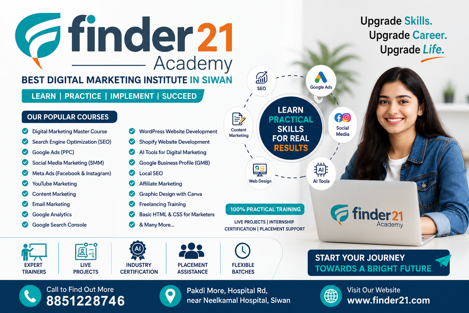 Finder21 Academy | Digital Marketing Institute in Siwan